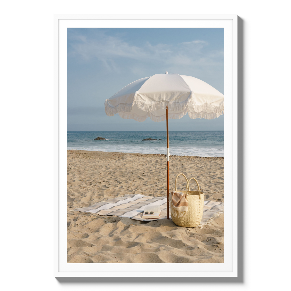 Beach Days - Statement / White / Matted