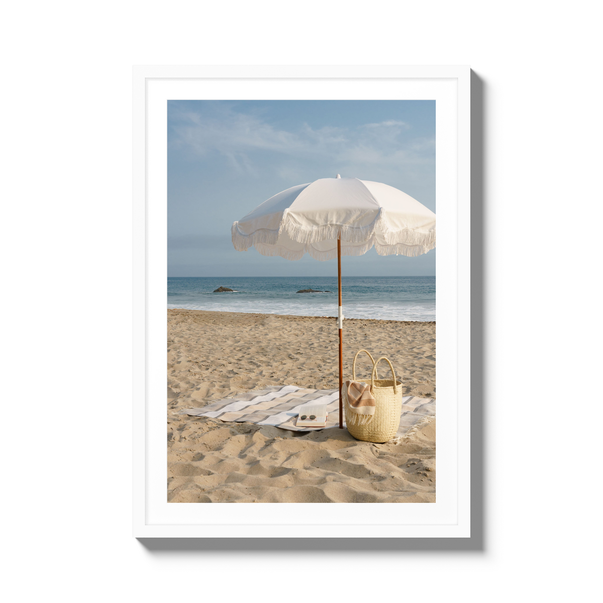 Beach Days - X-Large / White / Matted