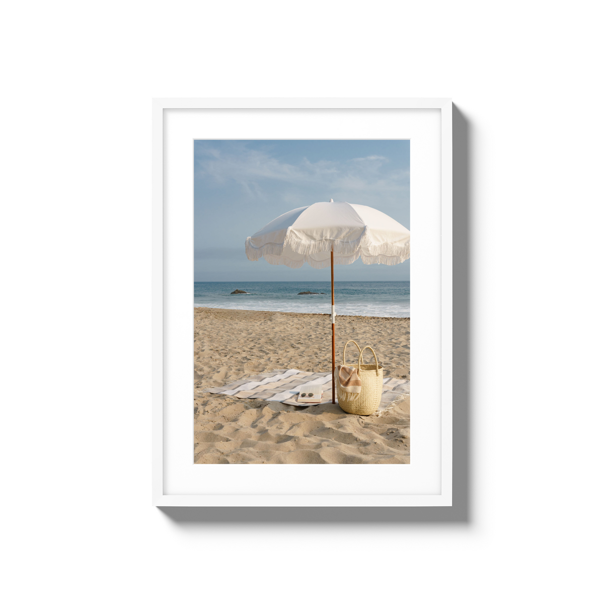 Beach Days - Medium / White / Matted