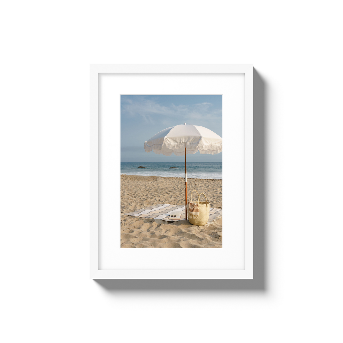 Beach Days - Small / White / Matted