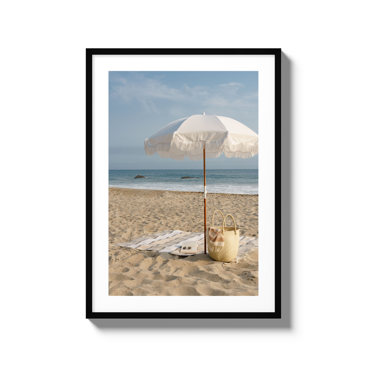 Beach Days - Large / Black / Matted