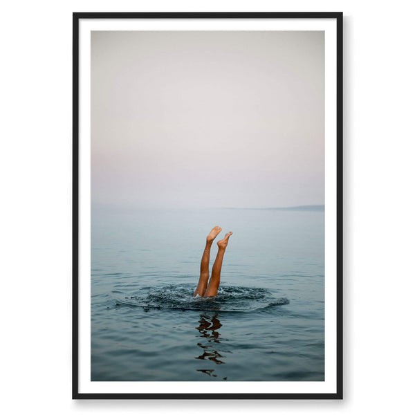 The Skinny Dip, Framed Wall Art by Lindsey and Rebecca