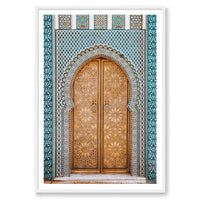 Salty Luxe Print STATEMENT / White / MATTED Moroccan Door 2