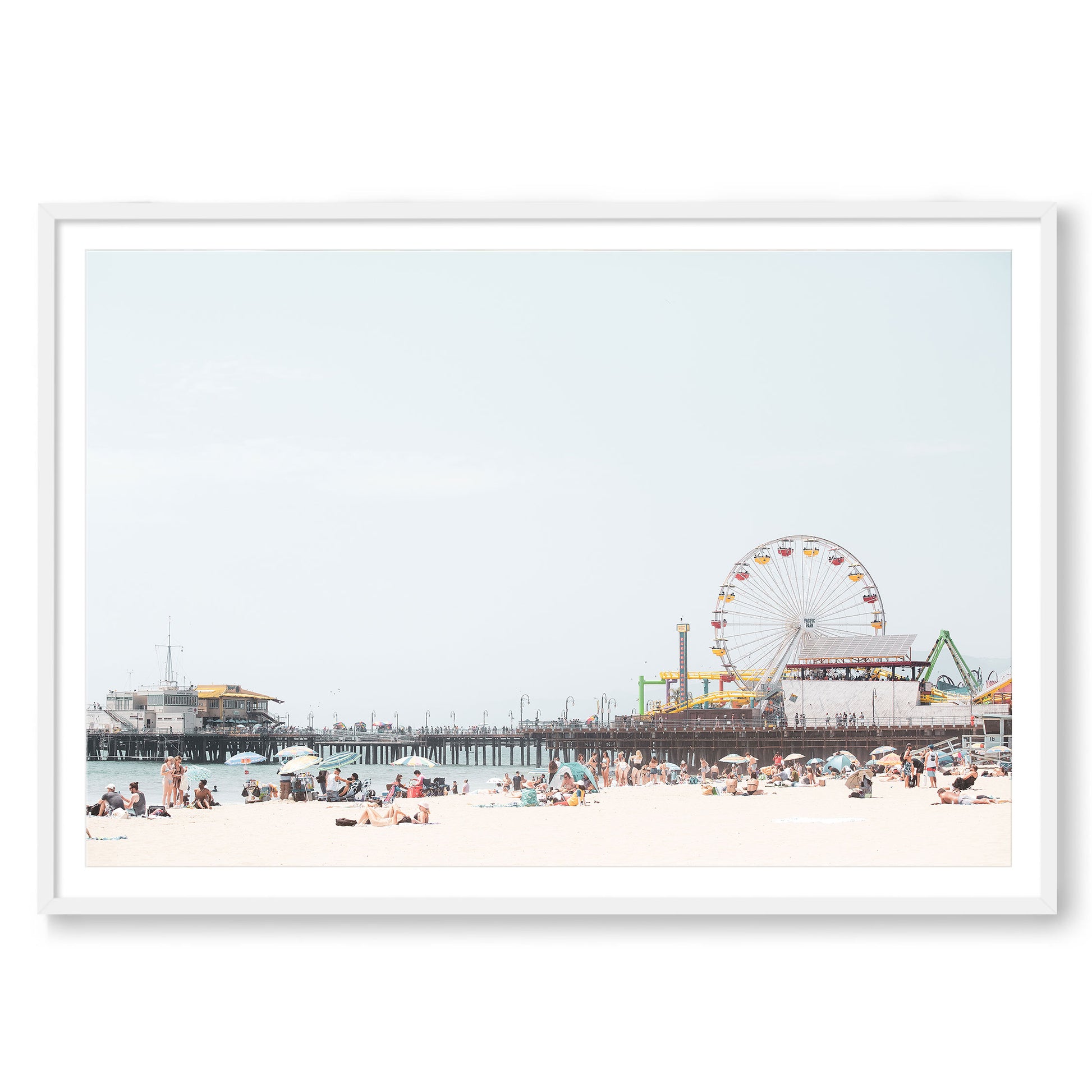 Santa Monica Pier | Framed Wall Art by Carly Tabak | Idyll Collective